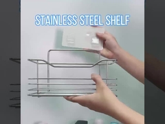 SS201 Wall Mounted Kitchen Storage Racks 10kg Loading Kitchen Wall Rack