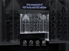 Damage Free Wall Mount Plastic Bathroom Caddy Holder For Kitchen Office Desk Basket