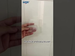 No Drill Bathroom Hardware Accessories Shower Counter Clear Plastic Wall Mount Soap Bar Bath Soap Ho
