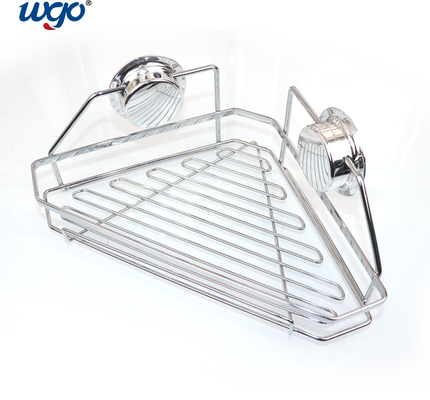 Rust Free Black Oxidized Stainless Steel Bathroom Corner Shelf Suction Cup