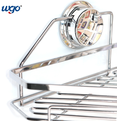 Rust Free Black Oxidized Stainless Steel Bathroom Corner Shelf Suction Cup