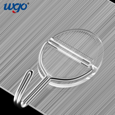 380mm SS304 Shower Bathroom Wall Hooks Suction 8kg Bearing Fixed Type
