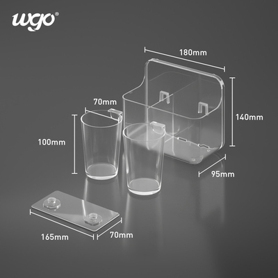 5kg Suction Fixed Toothbrush Cup Holder ISO 9001 Certified