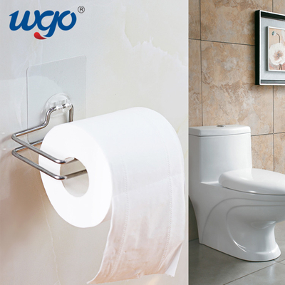Self Adhesive Installed Paper Roll Holder Bath Accessories For Wall