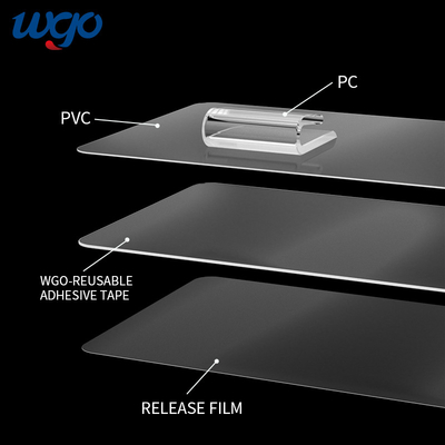 No-Drilling Needed Wire Shelf Hanger Shower CaddySelf Adhesive  Strips Bathroom Fixtures And Accessories