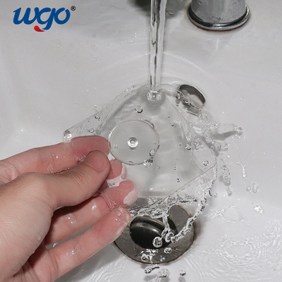 Bathroom Fittings And Fixtures Sticky Nails Self Adhesive No-Drilling Transparent Wire Shelf Hanger