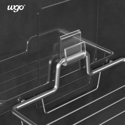 Bathroom Stainless Steel Soap Rack , No Residue Patch Bathroom Soap Dish Holder