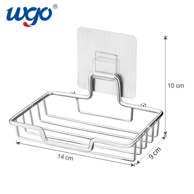 Self Adhesive Mounted Bathroom Soap Dish Holder for Storage And Organizer