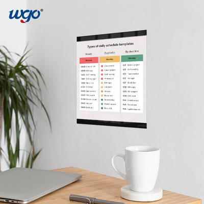 A4 Acrylic Wall Mounted Sign Holder For Paper Document ISO9001 ODM OEM