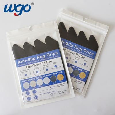 Washable Self Adhesive Anti Slip Rug Grippers Removable Without Dirty Trace Leave