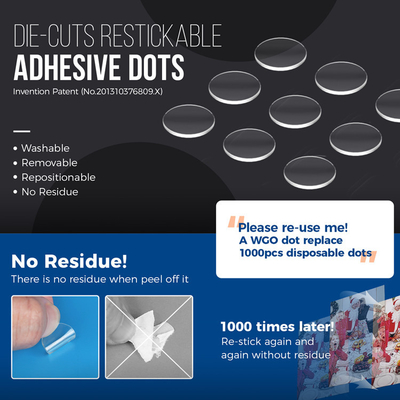 Repositionable 1000times Without Residue But Strongly Bonding Power Reusable Adhesive Tape