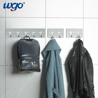 Damage Free Mounted 	Bathroom Wall Hooks No Install Tools Needed