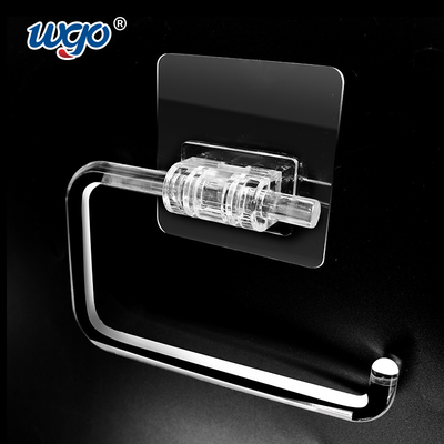 CIF Trade Clear Tissue Paper Toilet Roll Holder Self Adhesive 140*83*25mm