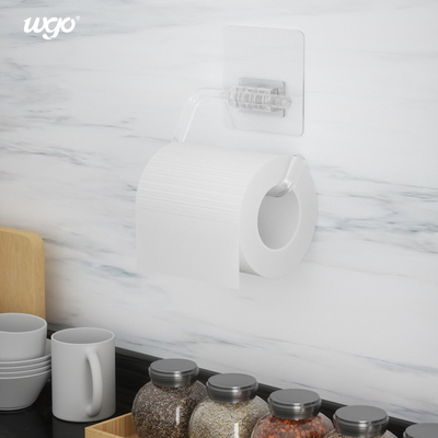 Bathroom Fitting No Install Tools Mounted Toilet Paper Roll Holder Strongly Stick on