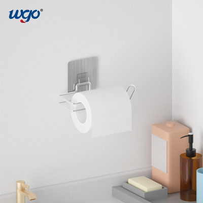 140mm Bathroom Paper Roll Holder ISO 9001 Strongly Stick Wall Mounted