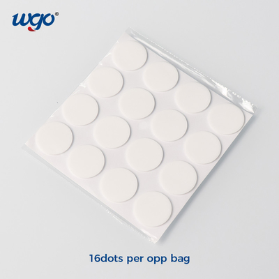 Washable restickable double sided adhesive pads ROHS SGS 22mm No Residue