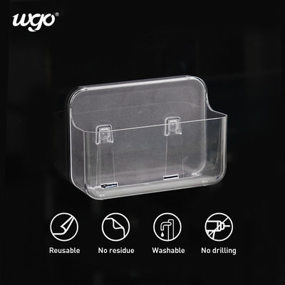 Damage Free Mounting Medium Shower Caddy Clear Bathroom Fittings