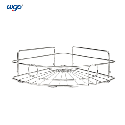 WGO Stainless Steel Caddy Corner Shelf No Install Tools Needed Silver