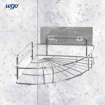 WGO Stainless Steel Caddy Corner Shelf No Install Tools Needed Silver