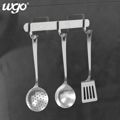 Stick To Wall Silver Clear WGO Bathroom Fixtures And Accessories No Drilling