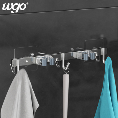 Stick To Wall Silver Clear WGO Bathroom Fixtures And Accessories No Drilling