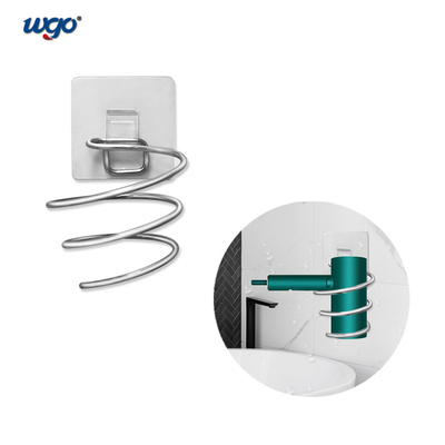 No Punching Reusable Hair Dryer Stand Bath Accessories 130x95x70 Mm
