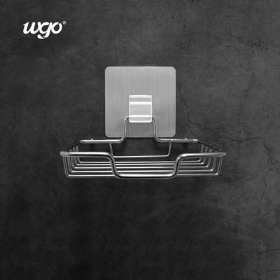WGO 304 Stainless Steel Soap Dish For Shower ISO 9001 5kg Bearing Self Adhesive Type