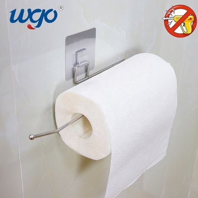 SS201 Adhesive Hand Towel Holder 335mm Wall Mount Towel Rail