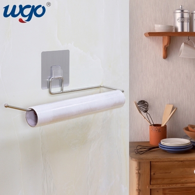 SS201 Adhesive Hand Towel Holder 335mm Wall Mount Towel Rail
