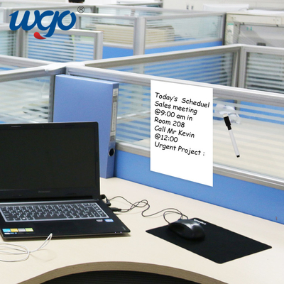 A3 A4 Dry Erase Sticky Back Whiteboard Sheets ODM OEM Without Residue