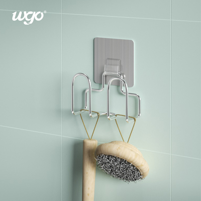 Self Adhesive Sponge Brush Bathroom Caddy Holder Damage Free ODM 100mm Wide