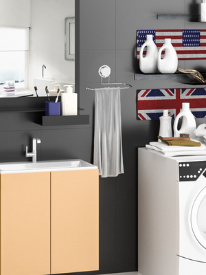 ISO9001 Self Adhesive Bathroom Product Holder WGO Suction Wall Towel Rack