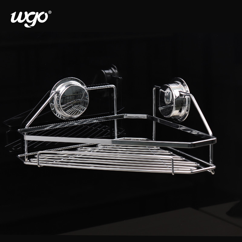 WGO Stainless Steel Rust Free Washable Bath Corner Shelf Strongly Holding Power