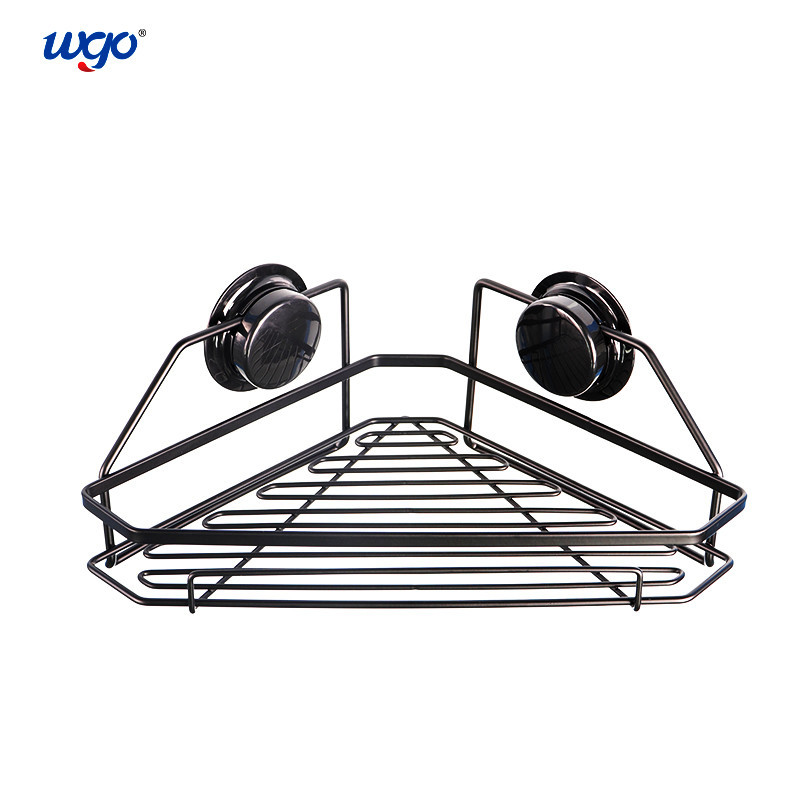 Stainless Steel Surface Painted Finshed Bath Corner Shelf Black Oxidation Treatment