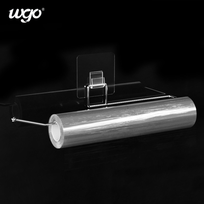 Damage Free Self Adhesive Mounted Wrapping Paper Roll Holder Clear