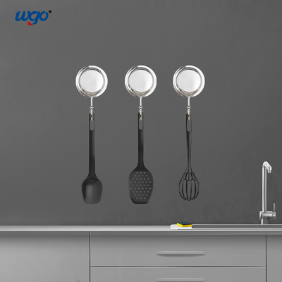 Multifunctional Bathroom Wall Hooks 6kg Loading SS201 Wall Mounted Towel Hooks