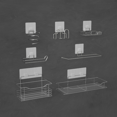MSDS Bathroom Product Holder EXW Trade Wall Mounted Shower Caddy Damage Free